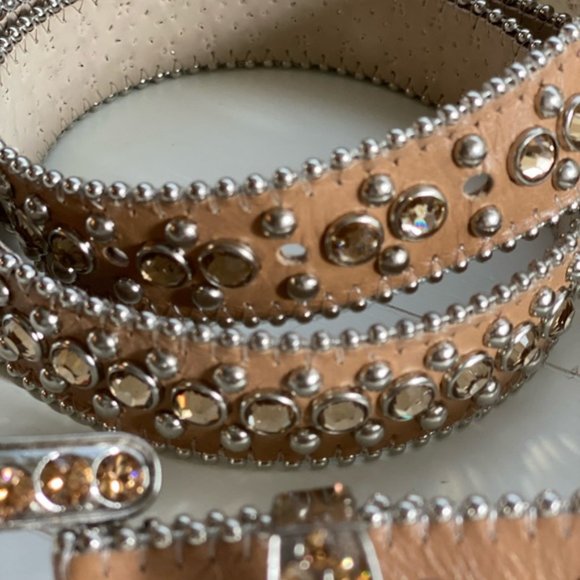 bb simon brown swavorski crystal belt
